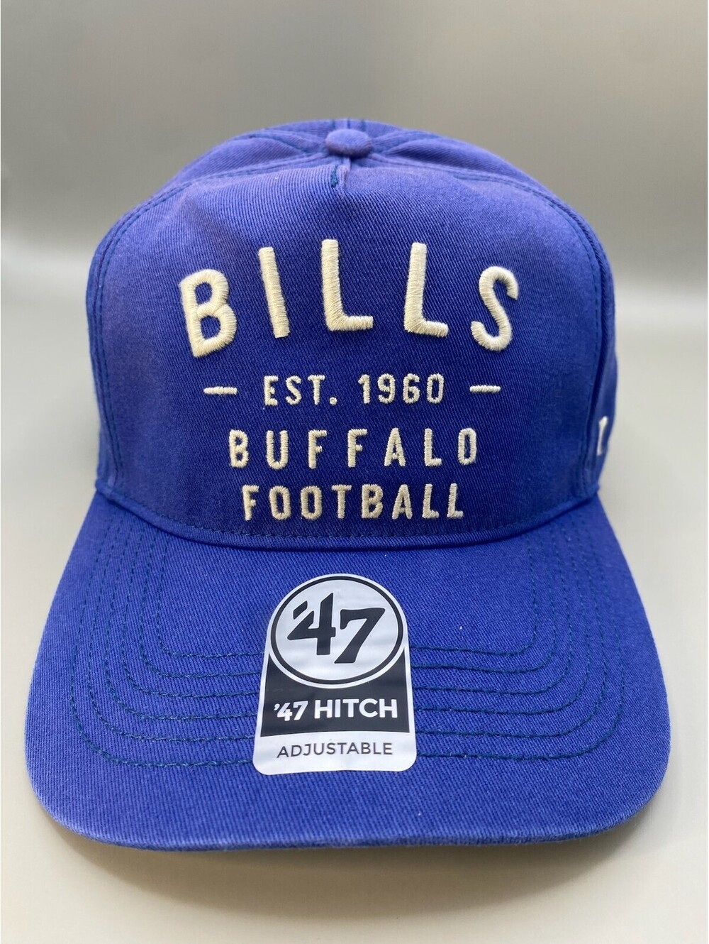 Buffalo Bills '47 Dusted Laramie Unstructured Hitch Adjustable Hat - Royal